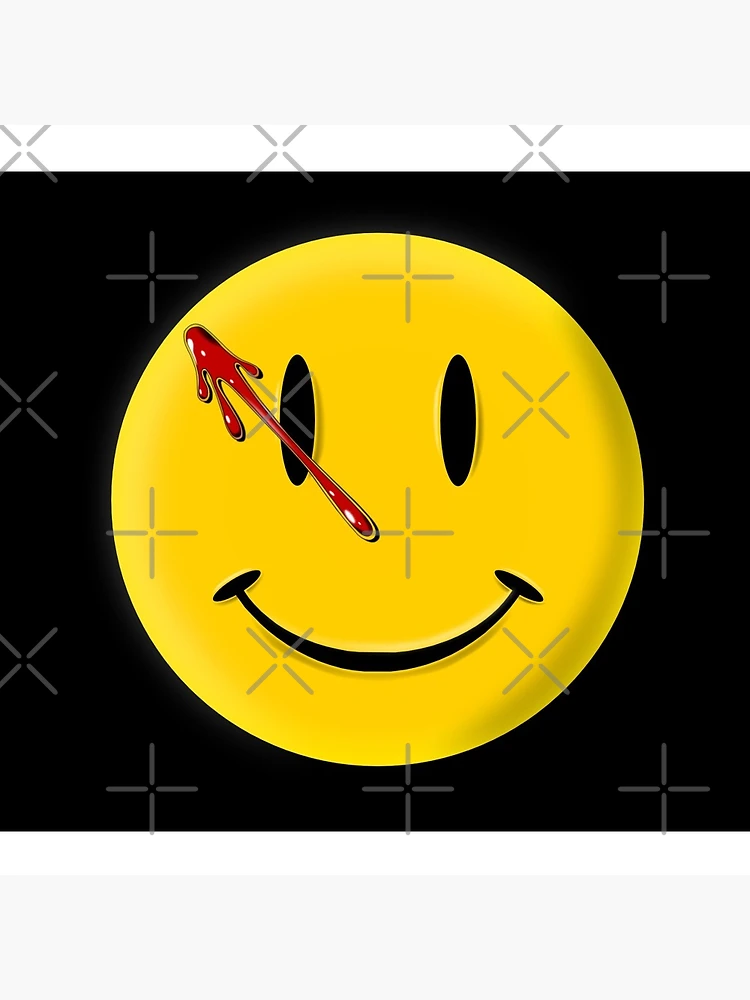 Aperçu 3 sur 3. Badge avec l'œuvre SMILEY DES VEILLEURS créée et vendue par T-paw.