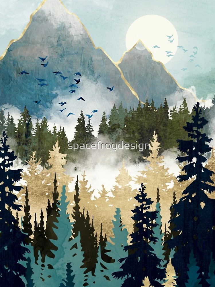 Thumbnail 4 of 4, Samsung Galaxy Phone Case, Misty Pines designed and sold by spacefrogdesign.