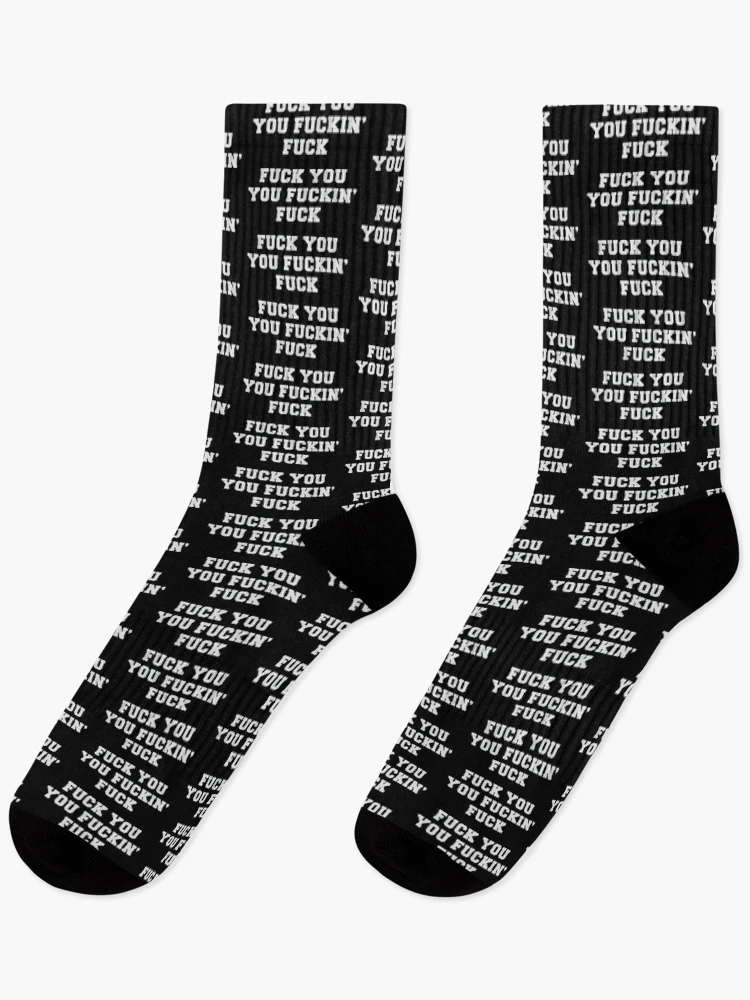 Thumbnail 1 of 5, Socks, Fuck you designed and sold by lazarusheart.