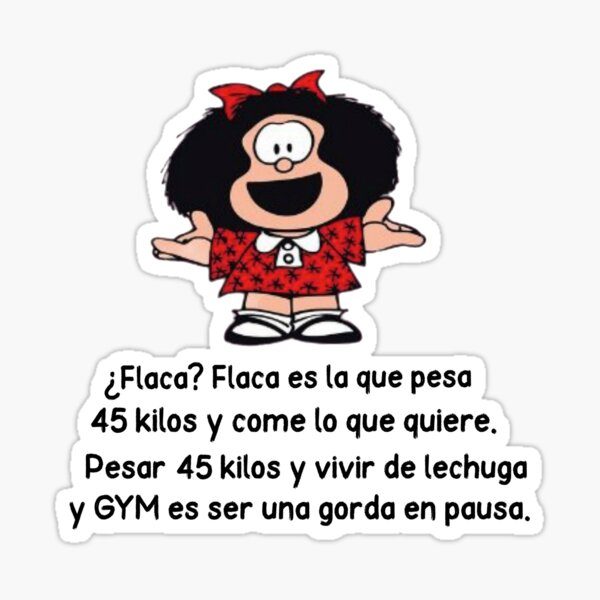 Item preview, ¿Flaca? Mafalda Comics designed and sold by Elena's Shop.