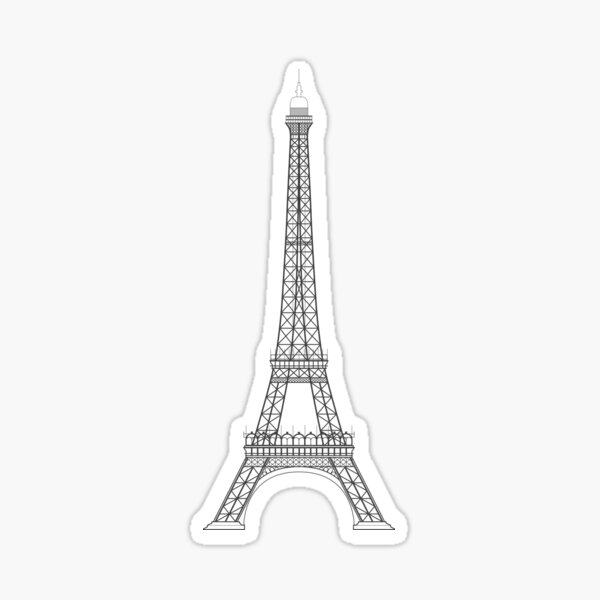 Aperçu de l'œuvre Illustration de la tour Eiffel à Paris créée et vendue par JHMimaging.