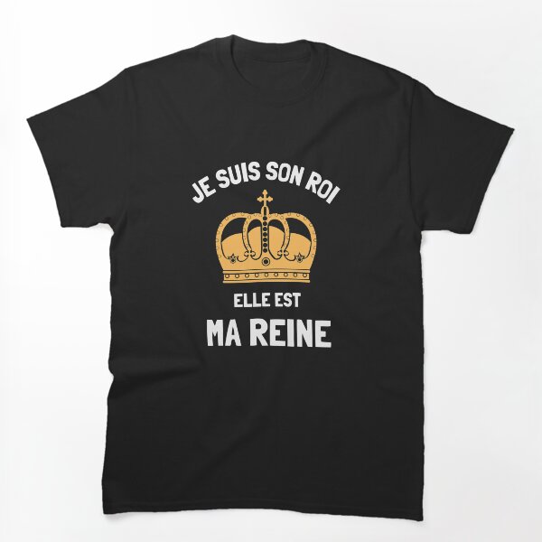 Aperçu de l'œuvre Je suis son roi elle est ma reine humour couple créée et vendue par joozybart.