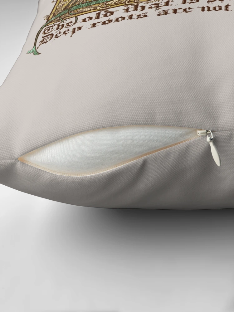 Thumbnail 2 of 4, Pillow, All that is gold does not glitter designed and sold by kg07.