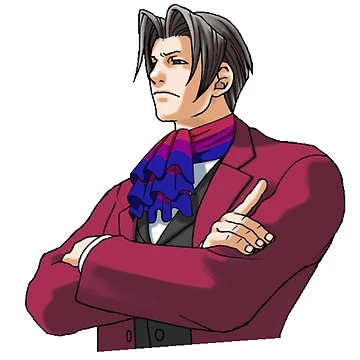 Artwork thumbnail, Miles Edgeworth Bisexual Pride by pissedonthemoon