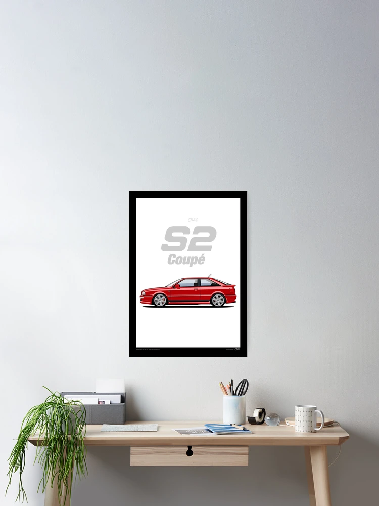 Thumbnail 2 von 3, Poster, Audi S2 designt und verkauft von Classic Rebel Asphalt Creed.
