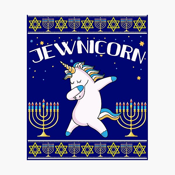 Artikelvorschau, Jewnicorn Jüdisches Einhorn Chanukka Geschenk Deck Hässlicher Weihnachtspullover entworfen und verkauft von maindeals.