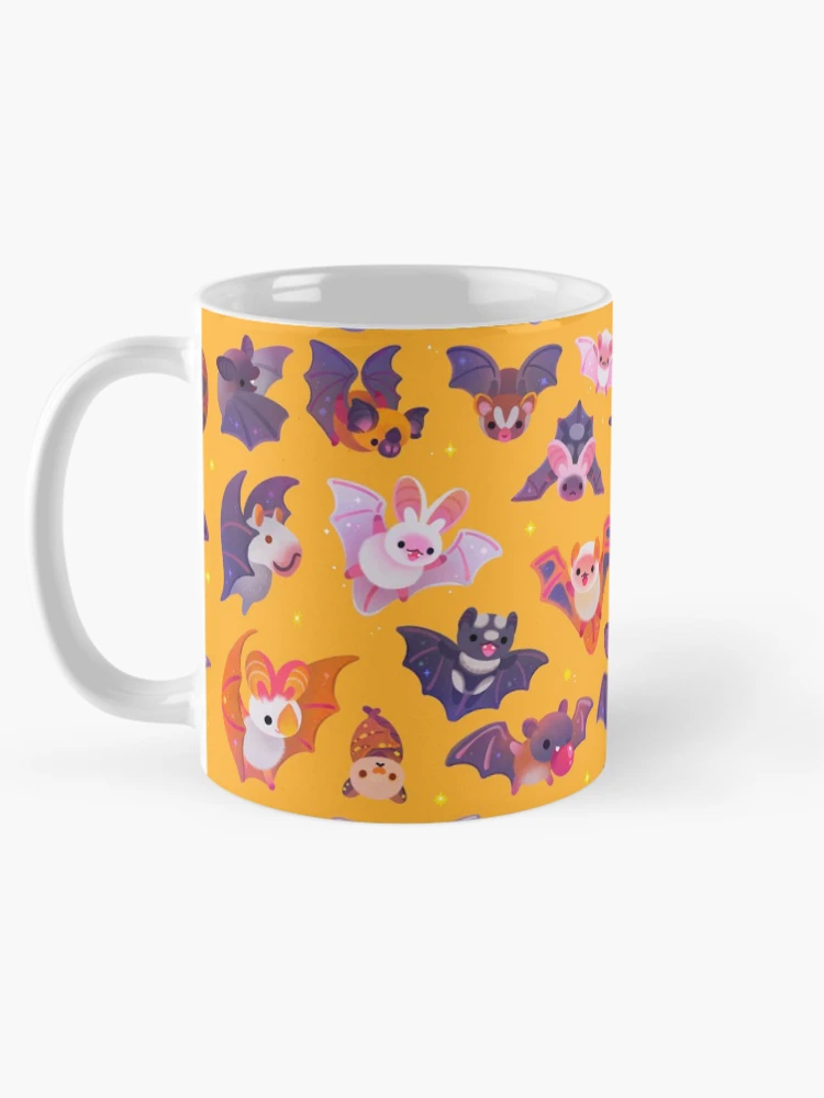 Thumbnail 5 von 6, Kaffeebecher, Fledermaus – gelb designt und verkauft von pikaole.
