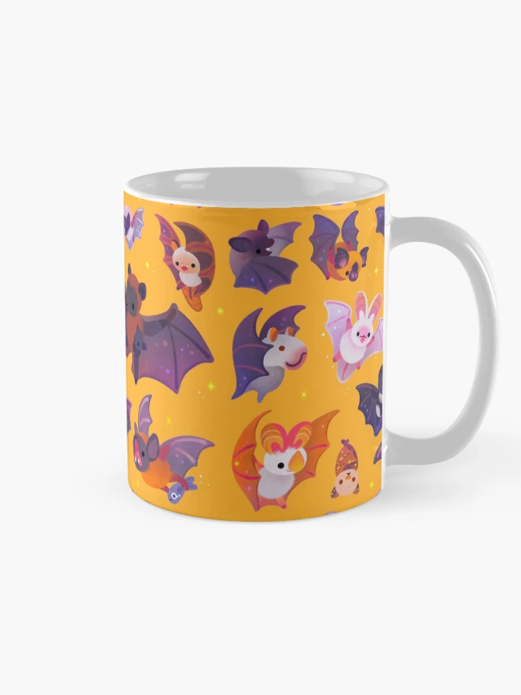Thumbnail 3 von 6, Kaffeebecher, Fledermaus – gelb designt und verkauft von pikaole.