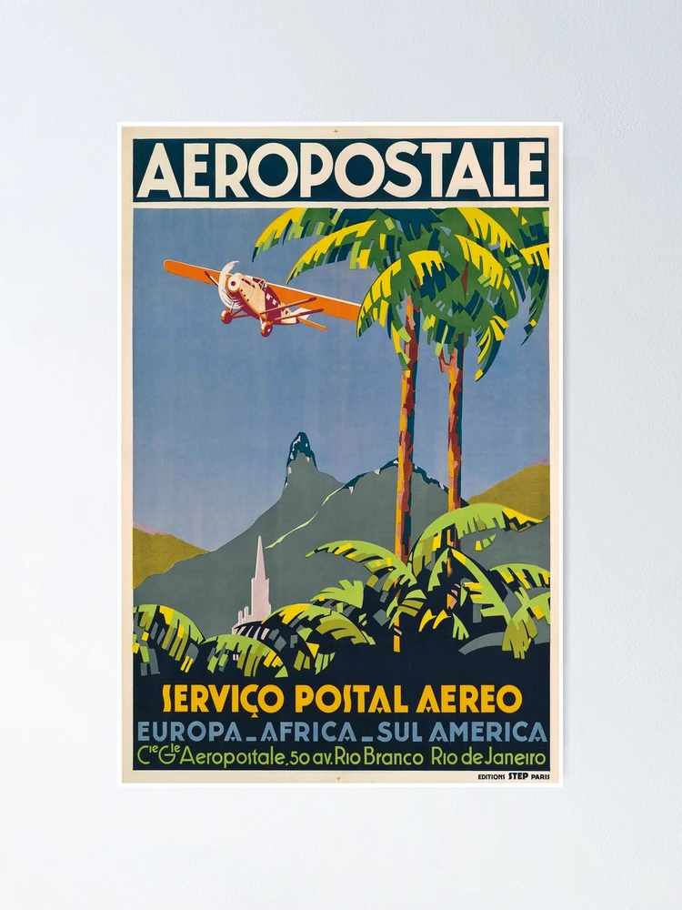 Thumbnail 1 of 3, Poster, retro classic Aeropostale poster designed and sold by CorasPosters.