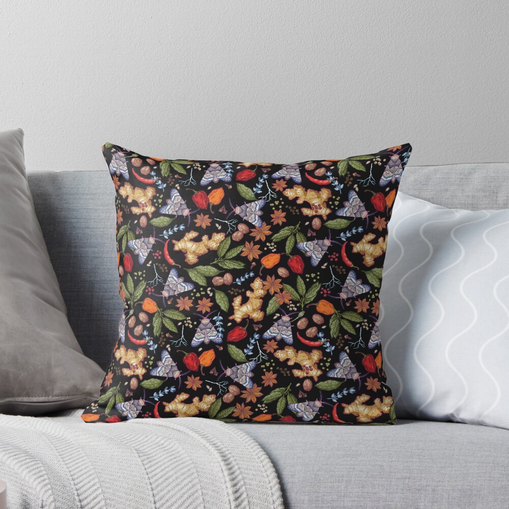 Item preview, Throw Pillow designed and sold by smalldrawing.