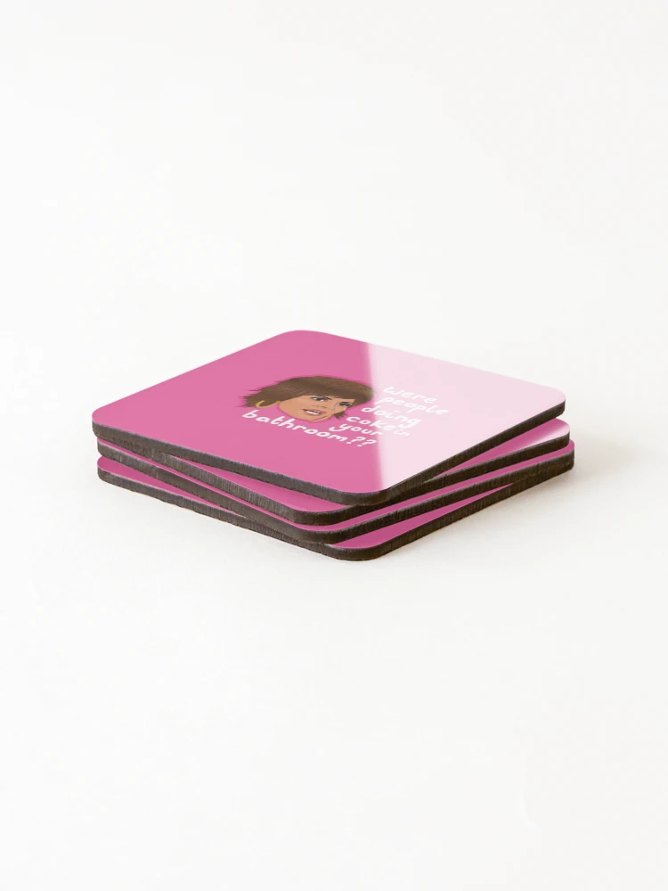 Thumbnail 4 of 5, Coasters (Set of 4), Lisa Rinna - Were People Doing Coke In Your Bathroom? designed and sold by ponychops.