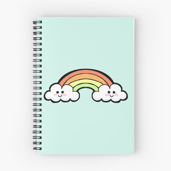 Aperçu de l'œuvre nuages mignons avec arc-en-ciel créée et vendue par FoxsJob.