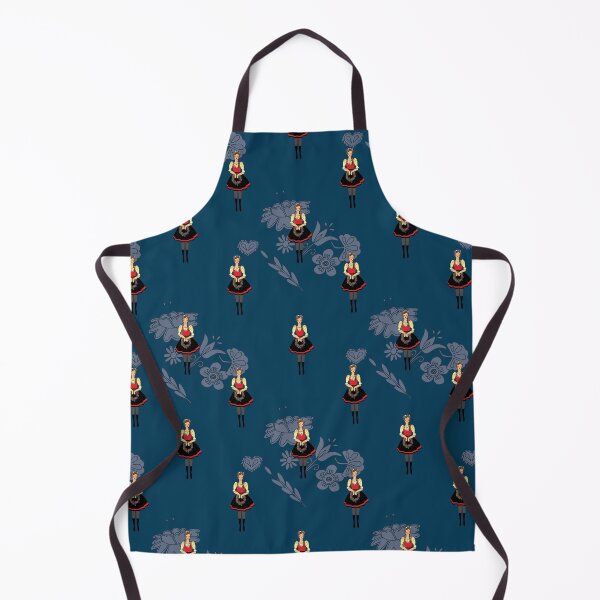 Item preview, Klara from Moravia, folklore girl in folk costume, Czech folklore design designed and sold by Folkiestore.