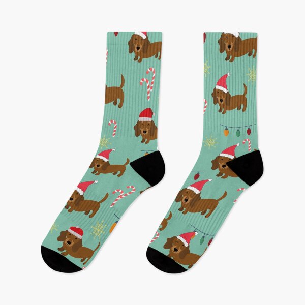 Item preview, Perro Dackel en Pettern de Navidad designed and sold by pumpqin.