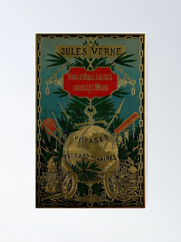 Aperçu 1 sur 3. Poster avec l'œuvre Jules Verne Extraordinary Voyages créée et vendue par JoolyA.