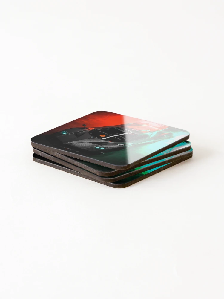 Thumbnail 4 of 5, Coasters (Set of 4), Pagani Zonda UNLEASHED designed and sold by saadartbiz.