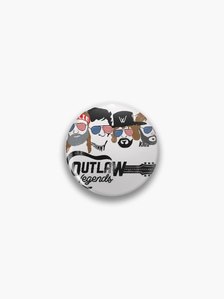 Thumbnail 1 of 3, Pin, Texas Outlaw Legends designed and sold by VinStyleRe.