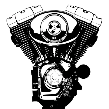 Aperçu de l'œuvre Moteur Harley de tastytees