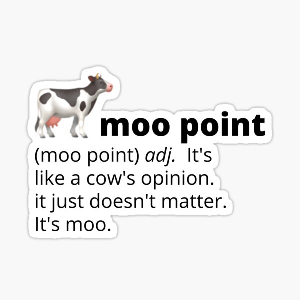 Item preview, Definición de Moo Point con vaca designed and sold by NurseAvaSierra.