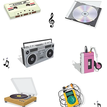Artwork thumbnail, Music Sticker Pack, Music Posters, Magnet Pack by AlwaysGrowing