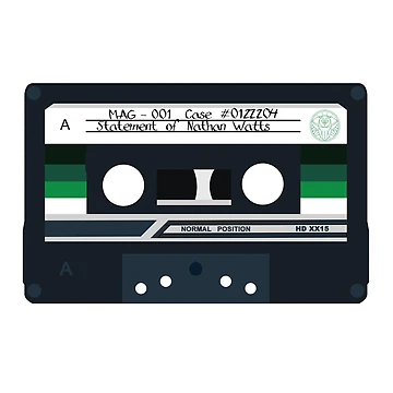 Aperçu de l'œuvre MAG 001 - Déclaration de Nathan Watts - Cassette de RustyQuill