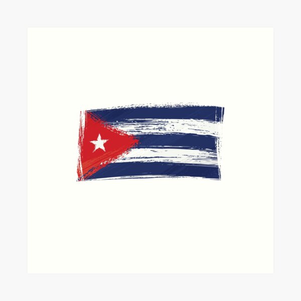 Aperçu de l'œuvre Drapeau cubain - Bandera Cubana - Cubano - Cubana - Cubain - Cuba créée et vendue par Ausome Behavior.