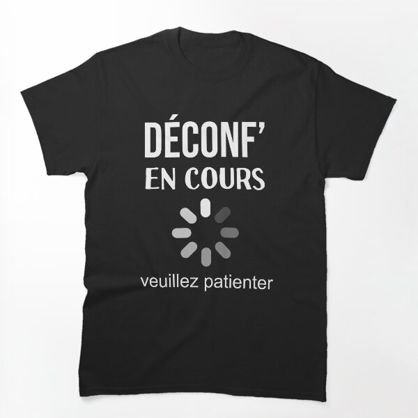 Aperçu de l'œuvre Deconfinement en cours drôle créée et vendue par Catcrea.