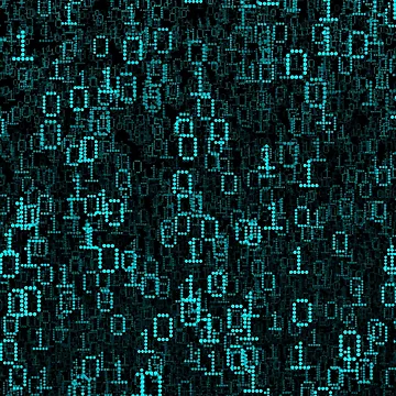 Artwork thumbnail, Binary Data Cloud by GrandeDuc