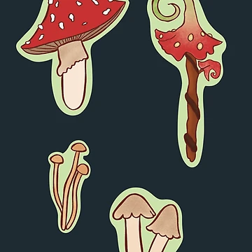 Artwork thumbnail, Druidic Mushrooms by Stephanie Otano