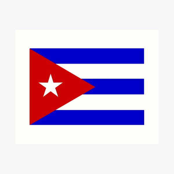 Aperçu de l'œuvre Drapeau Cubain créée et vendue par estudio3e.