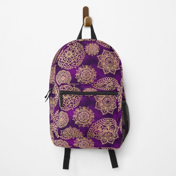 Item preview, Purple and Gold Mandala Pattern designed and sold by Julie Erin Designs.