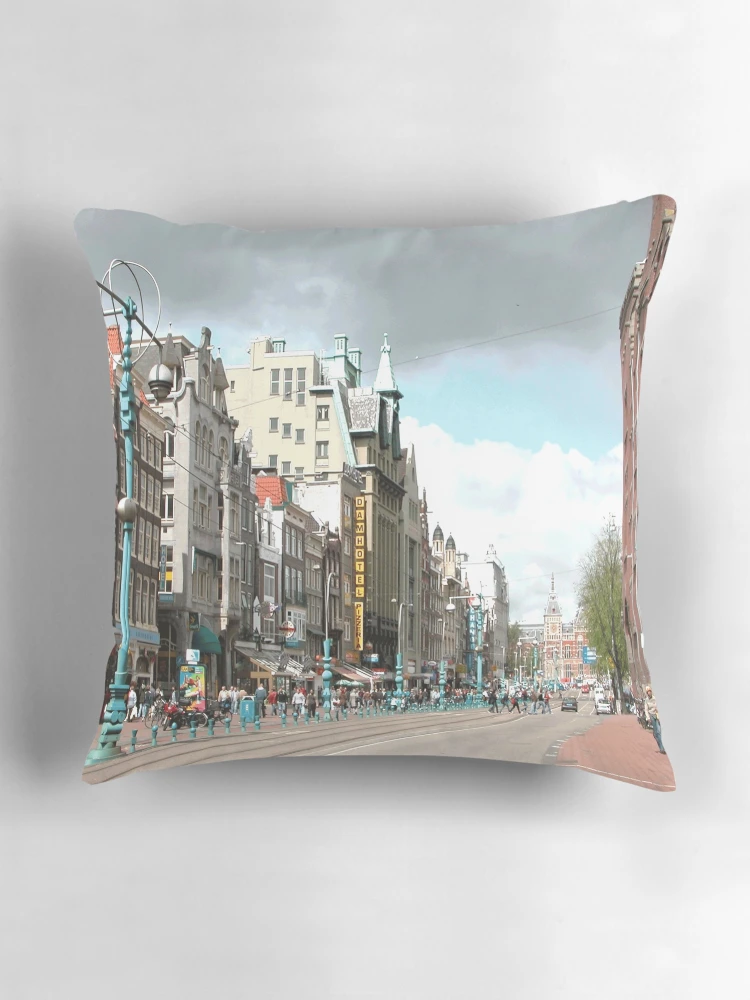 Thumbnail 3 of 4, Pillow, Amsterdam City designed and sold by Fashimation20.