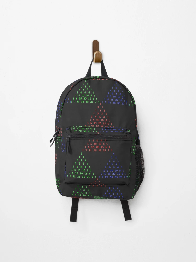 Aperçu 1 sur 3. Sac à dos avec l'œuvre Triangle de Pascal créée et vendue par Javier Narváez Solarte.