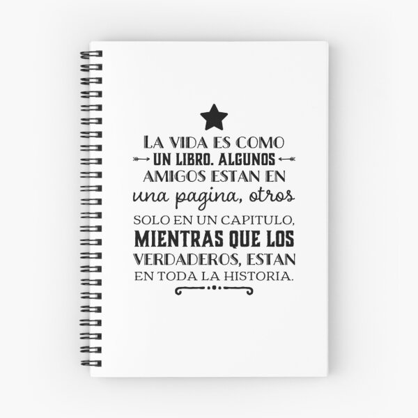 Item preview, La vida es como un libro, algunos amigos estan en una pagina .... designed and sold by Elena's Shop.