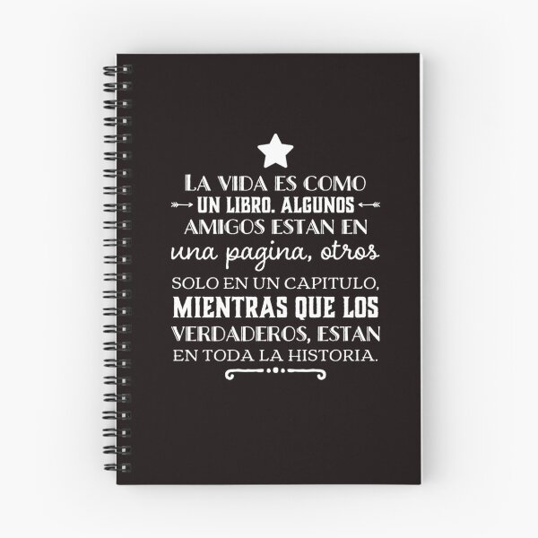 Item preview, La vida es como un libro, algunos amigos estan en una pagina .... designed and sold by Elena's Shop.
