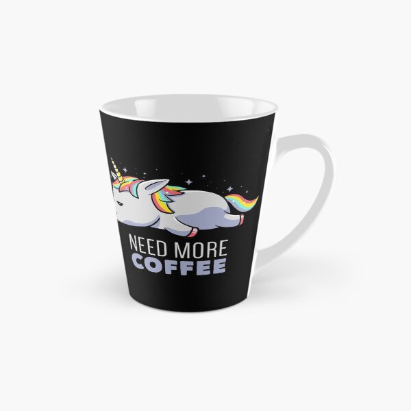 Artikelvorschau, Need More Coffee Faules Einhorn Geschenk entworfen und verkauft von EduEly.