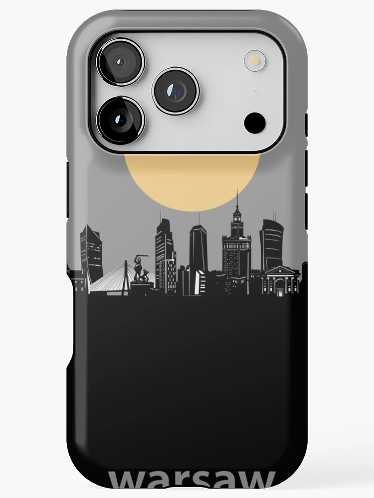 Thumbnail 1 of 4, iPhone Case, warsaw skyline minimal designed and sold by BekimART2.