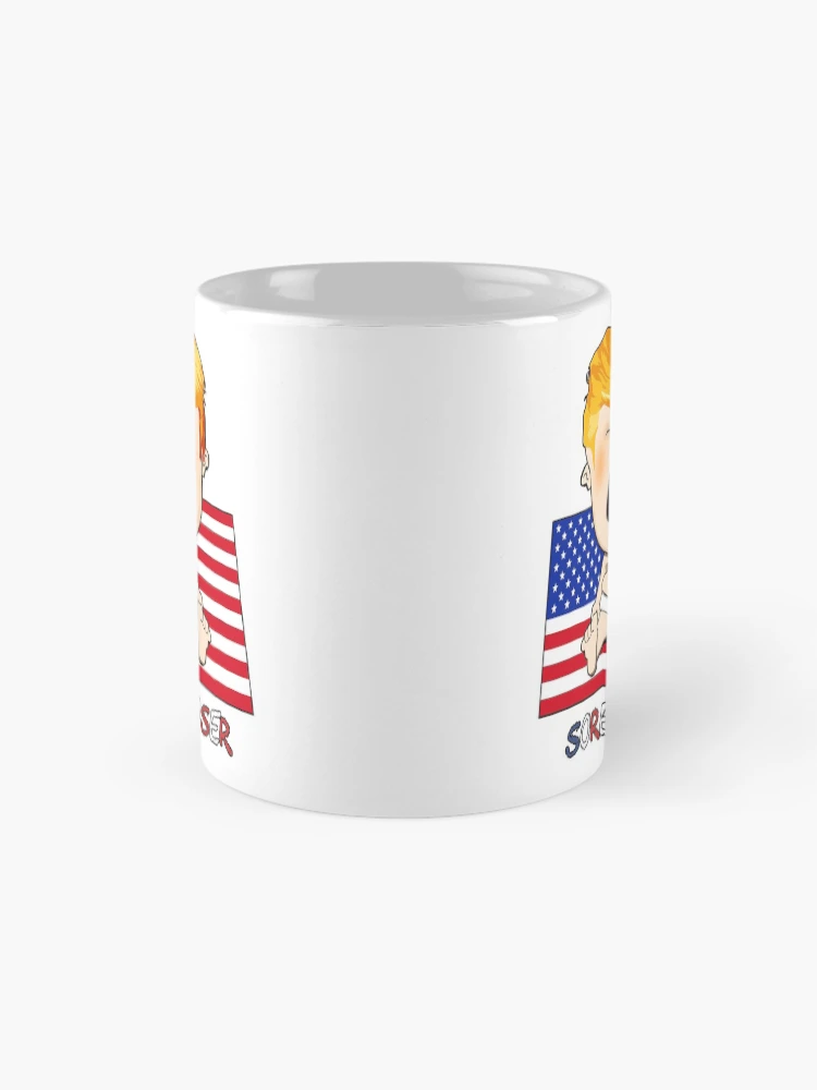 Thumbnail 4 von 6, Kaffeebecher, Trump SORE LOSER Weinen Baby designt und verkauft von SolidEarthArt.
