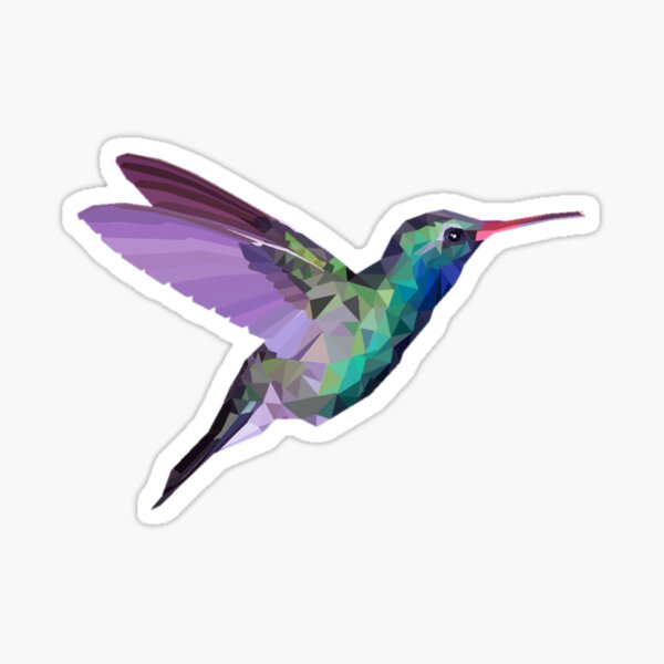 Item preview, Colibrí Low Poly designed and sold by unehcorn.