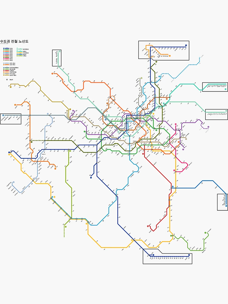 Imagen 3 de 3, Pegatina con la obra Metro de Seúl, diseñada y vendida por arorar.