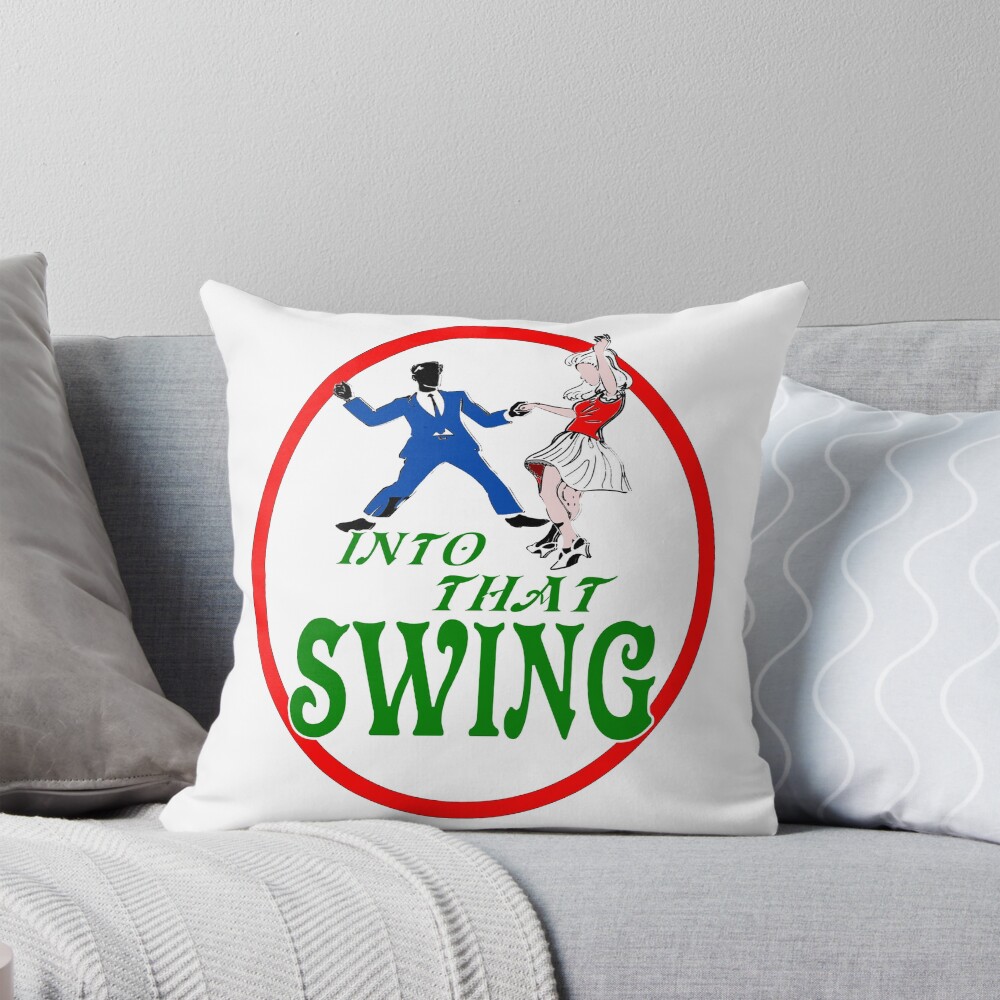 Item preview, Throw Pillow designed and sold by hop2swing.