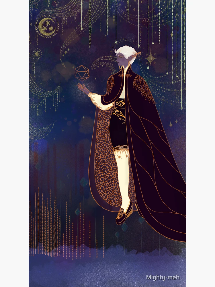 Imagen 3 de 3, Pegatina con la obra Carta del tarot Essek Thelyss, diseñada y vendida por Mighty-meh.