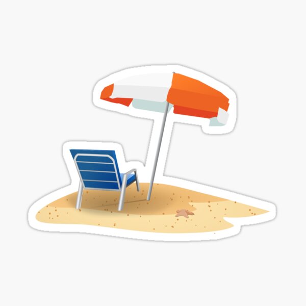 Aperçu de l'œuvre chaise et parapluie est un rappel des vacances d'été au bord de l'océan. Découvrez ce design personnalisé relaxant sur les t-shirts créée et vendue par TheBestStore.