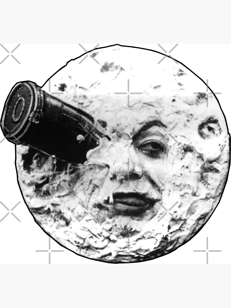 Imagen 3 de 3, Imán con la obra incluidas las novelas de Julio Verne De la tierra a la luna y Alrededor de la luna, diseñada y vendida por Chris Lally.