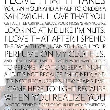 Artwork thumbnail, When Harry met Sally NYE Quote by hypocratees