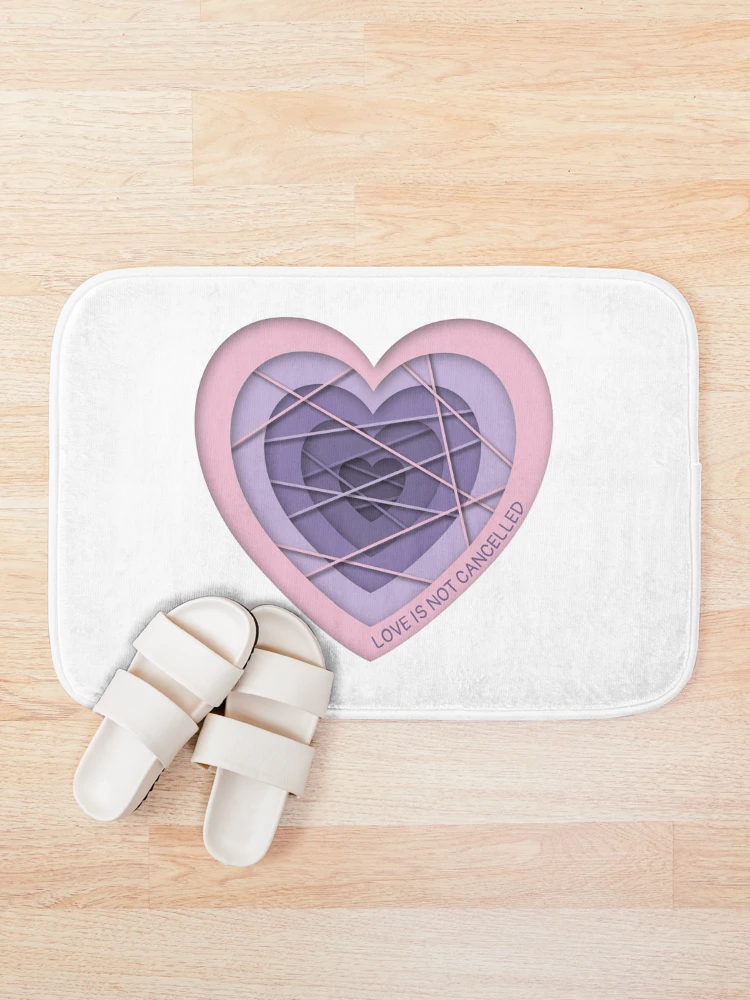 Thumbnail 1 of 6, Bath Mat, Love is not cancelled designed and sold by Ranedel.