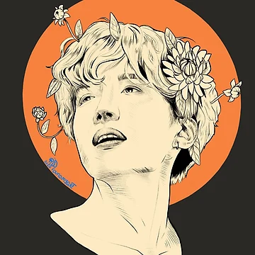Artwork thumbnail, Jung Ho-seok (J-Hope) Portrait by FoundMyArt