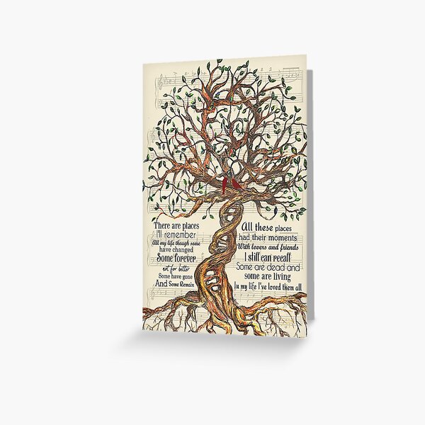 Item preview, Letras de In My Life - Tree And Cardinal Bird Gift Who Love "In My Life" designed and sold by DebraGiftShop.