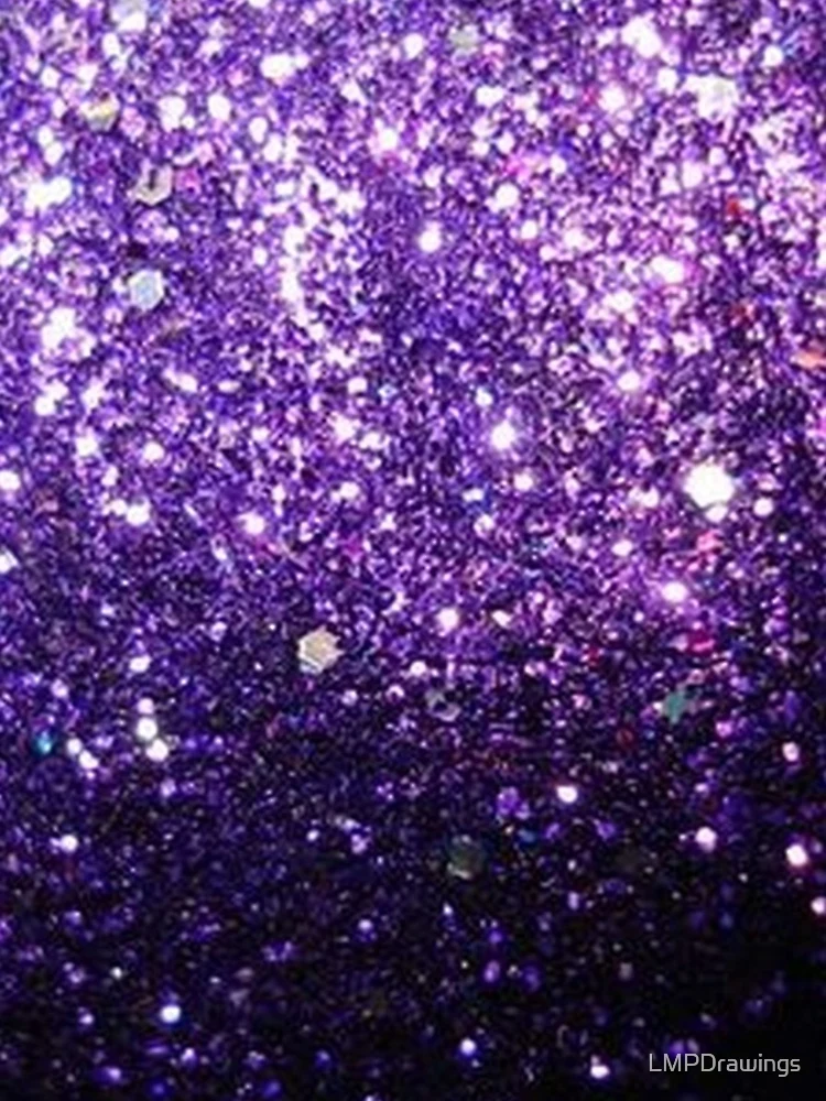 Thumbnail 4 of 4, iPhone Case, Purple Glitter Phone Case designed and sold by LMPDrawings.