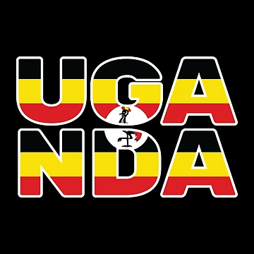 Artwork thumbnail, Uganda Flag Text by OldDannyBrown